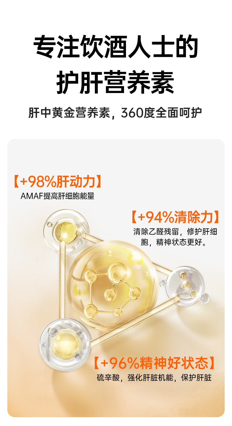 美国 Flynew 净肝丸 熬夜 饮酒 加班 护肝片 解酒酶 30tablets 1 瓶