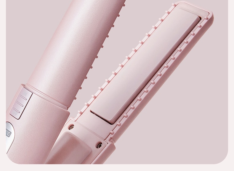 【中國直郵】Lowra rouge羅拉 無線直髮器家用便攜小巧電夾板捲髮兩用 粉紅色