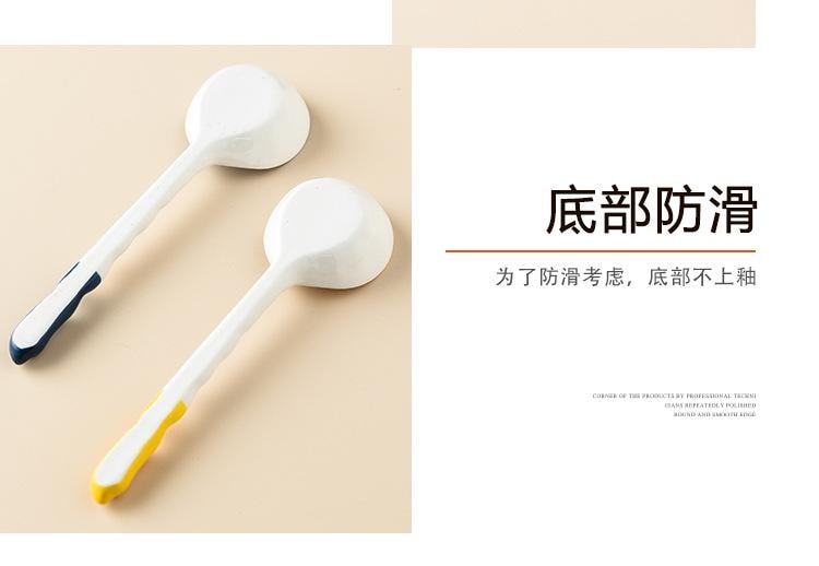 【中国直邮】 FOXTAIL 陶瓷勺子组合 长柄 卡通 甜品勺 家用 可爱 儿童 吃饭勺 喝汤 调羹-动物+草莓组合 1套 *|预计到达时间3-4周