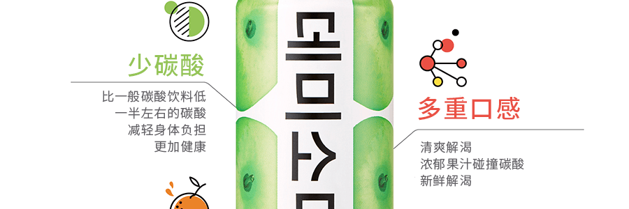 【韩书俊同款】韩国DONGA OTSUKA 微炭酸饮料 苹果味 250ml