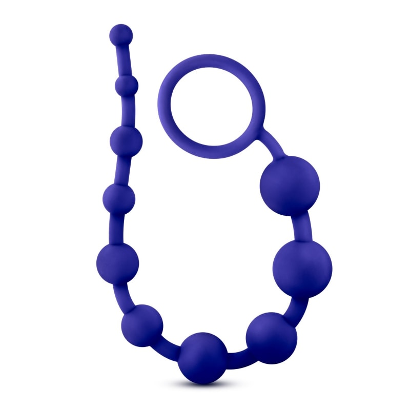 Luxe - Silicone 10 Beads Blue