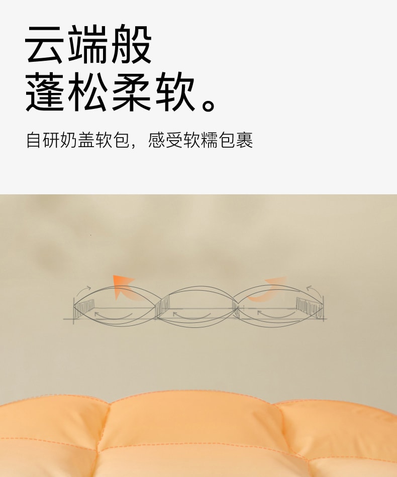 中國拉芙菲爾奶蓋枕睡眠助眠專用護頸椎枕分區慢回彈記憶棉枕頭