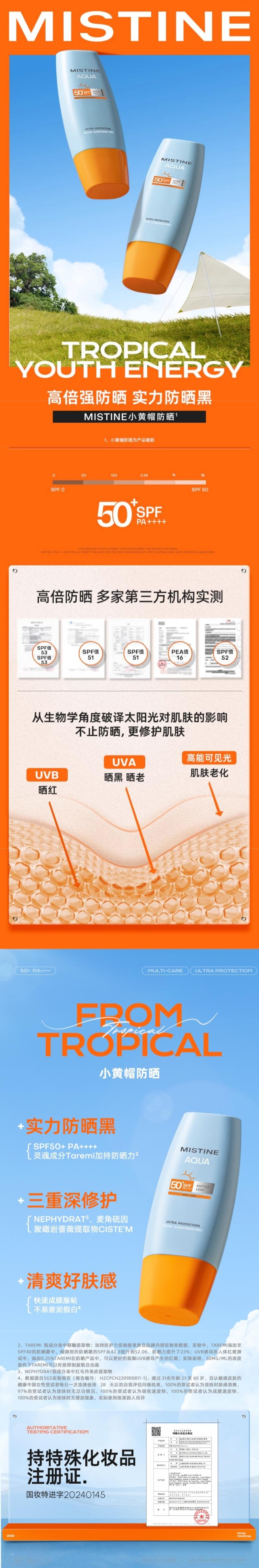 泰國 蜜絲婷 水感霧面清盈防護臉部防曬乳 泰版 60ml