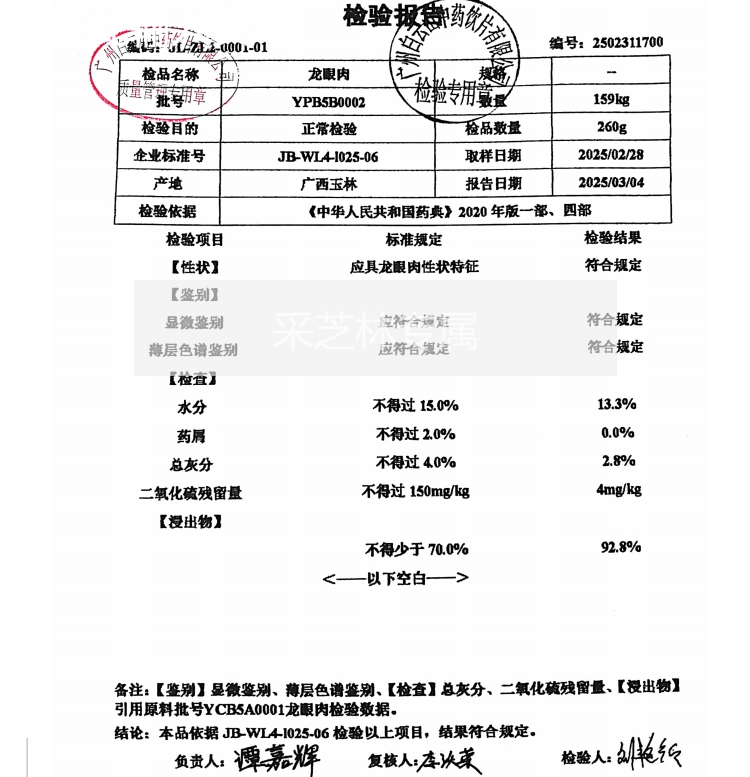  採芝林 大果無核免剝龍眼肉桂圓肉乾 補益心脾 養血安神養顏 乾淨味道濃鬱即食泡水煲湯 200g/罐 雙12聖誕