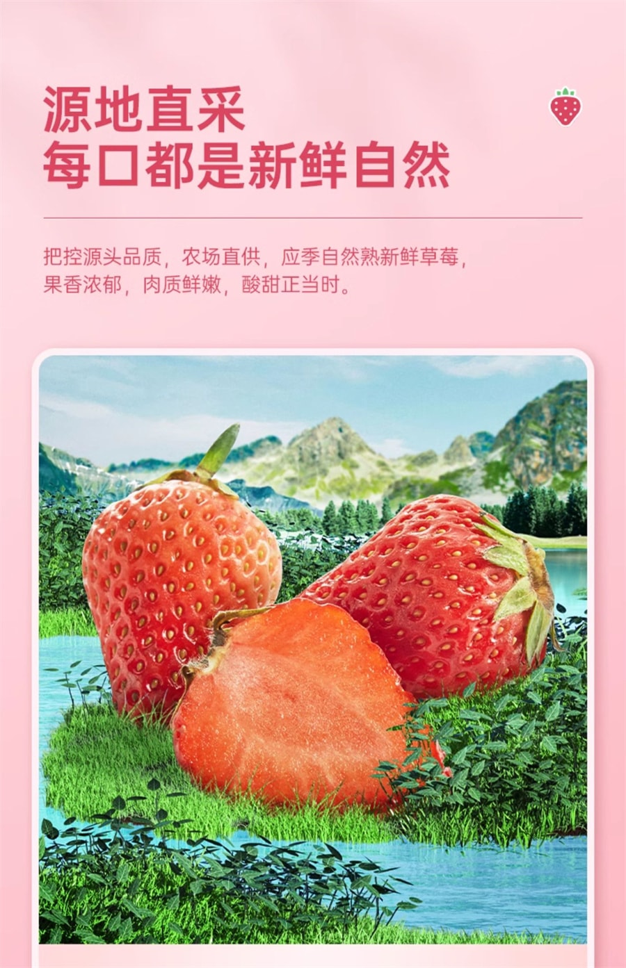 【中国直邮】比比赞 冻干草莓水果干脆果脯草莓干冻干健康零食小吃网红休闲食品 38g/袋