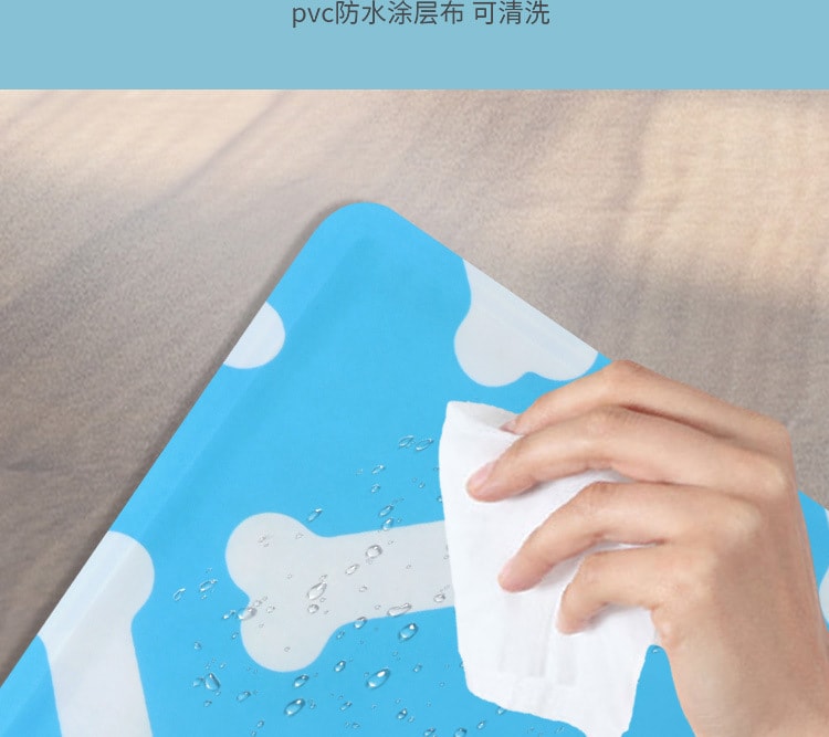 【中国直邮】尾大的喵 宠物冰垫 海底世界图案M码 夏季睡垫 宠物用品