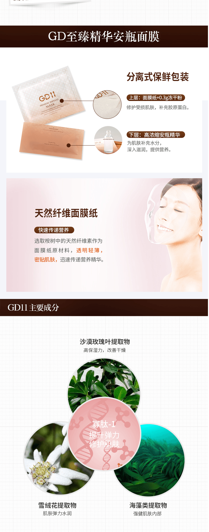 韩国gd11 脐带血玕系包冻玕粉面膜1片入小紅書推介 亚米