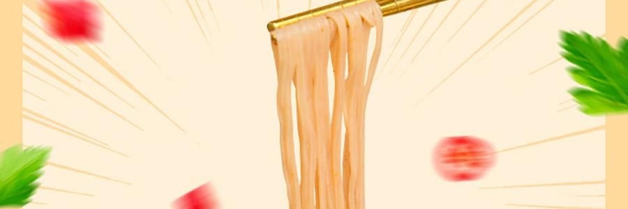 旺旺 哎呦Q米面 米粉方便面 韩式泡菜风味 73g *6【6份超值装】【非油炸面饼】