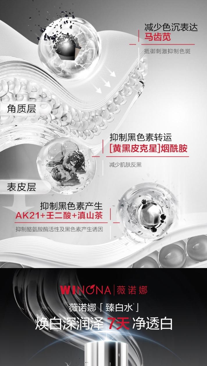 薇诺娜 臻白焕亮旅行套装(30ml臻白水+5ml臻白精华+27g面膜+15g防晒+50ml洁面泡沫)