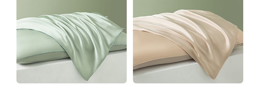 太湖雪 16姆米100%桑蚕丝单面真丝枕套丝绸简约经典纯色枕头套一只装 #典雅金 48x74cm
