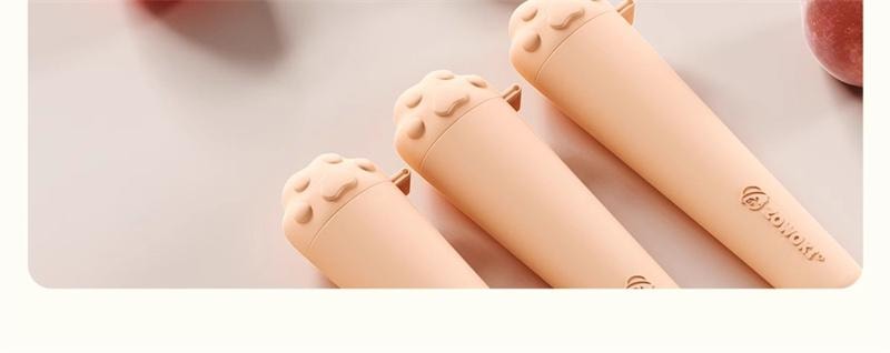 ZOWOKI 貓爪雪糕冰格模具 家用 自製冰棒 冰沙 冰棒 冰淇淋 兒童棒製冰-粉紅色1個*預計到達時間3-4週