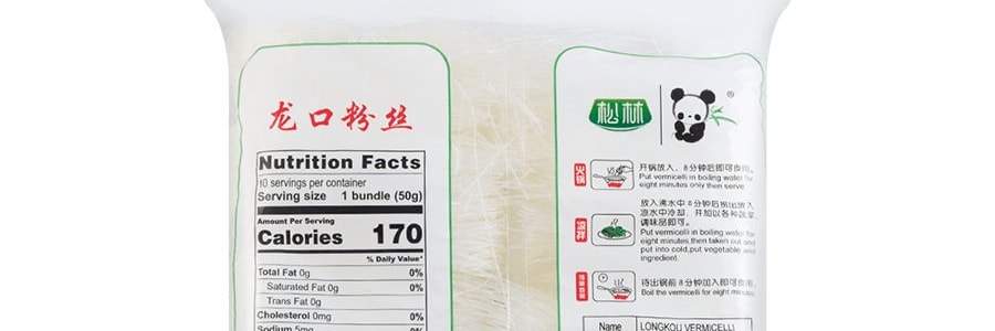 PANDA 龍口粉絲 500g 【新舊包裝隨機出貨】