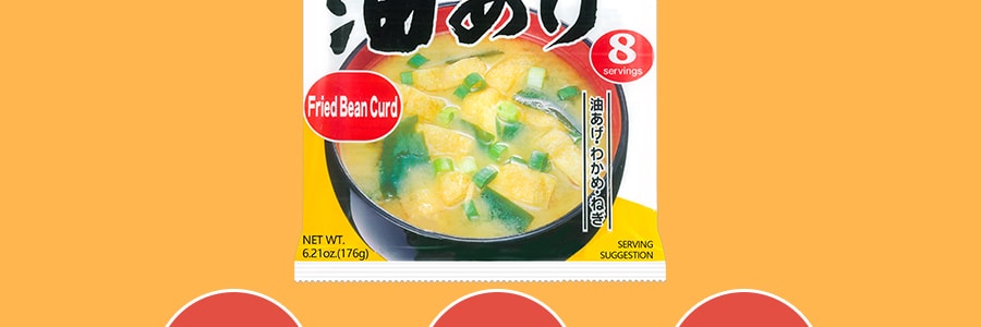 日本神州一味噌 速衝即食油豆腐味噌湯 8包入 156g