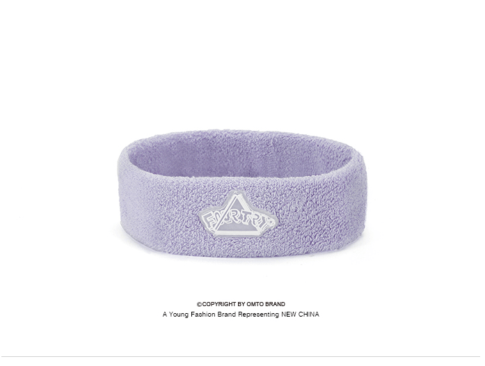 中國直郵 omto&潮流合夥人2 Fourtry聯名款髮帶跑步頭戴吸汗帶女健身止汗潮 紫色 均碼
