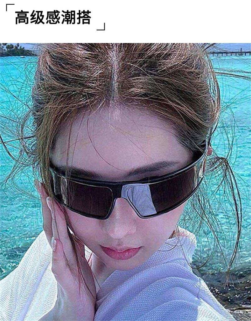 【中国直邮】 亲太太 发箍墨镜女款头箍发卡二合一防紫外线太阳眼镜 黑色框【防紫外线】1个装