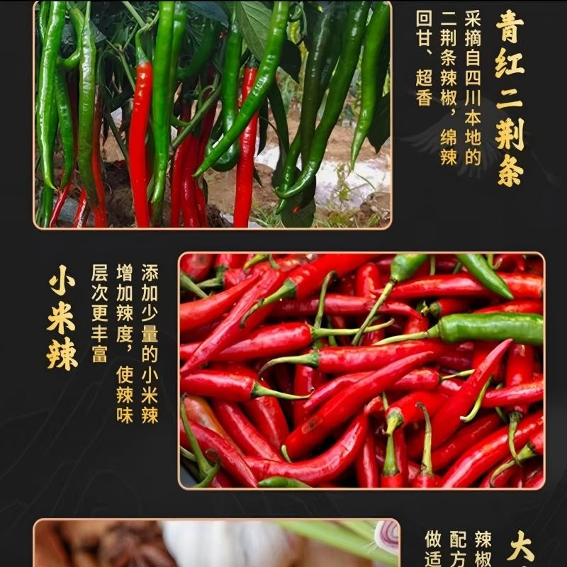 【中国直邮】  广乐食品 双椒酱辣椒酱 剁椒酱辣酱拌面拌饭酱黄豆酱剁椒鱼头酱260g*2