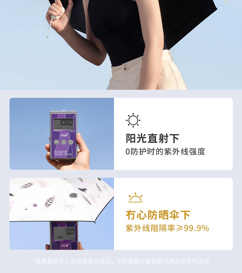 【中國直郵】冇心全自動雨傘男女折疊晴雨兩用遮陽防曬太陽傘 木棲狐