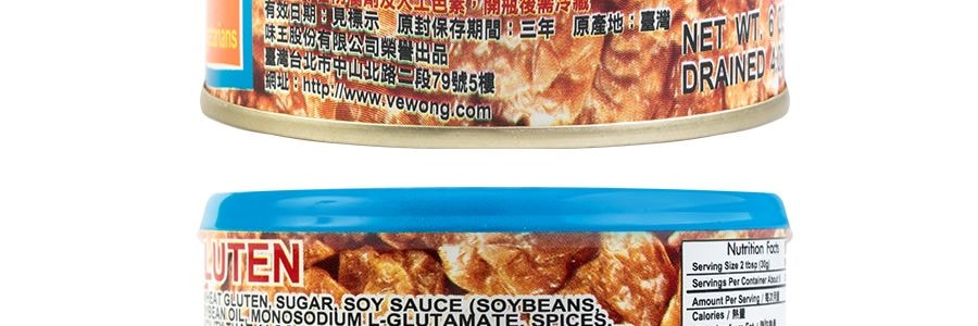 台灣味王 全素麵筋 下餐配菜 170g