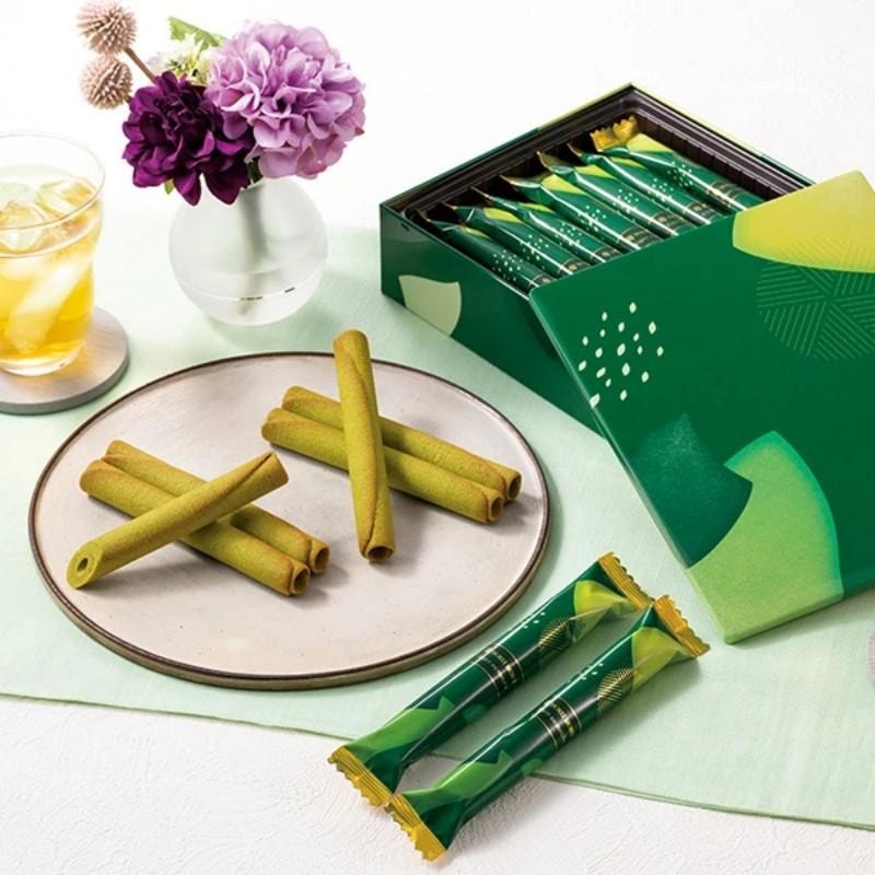 【日本直邮】 日本 Yoku Moku 初夏限定 抹茶雪茄蛋卷 14支装