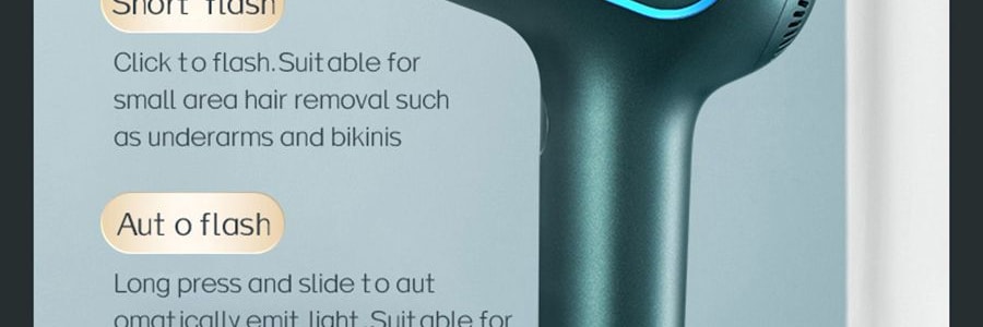 K·SKIN金米 IPL冰點除毛儀 99萬發閃光燈 全身除毛 #墨綠色 KD506A【張柏芝代言】