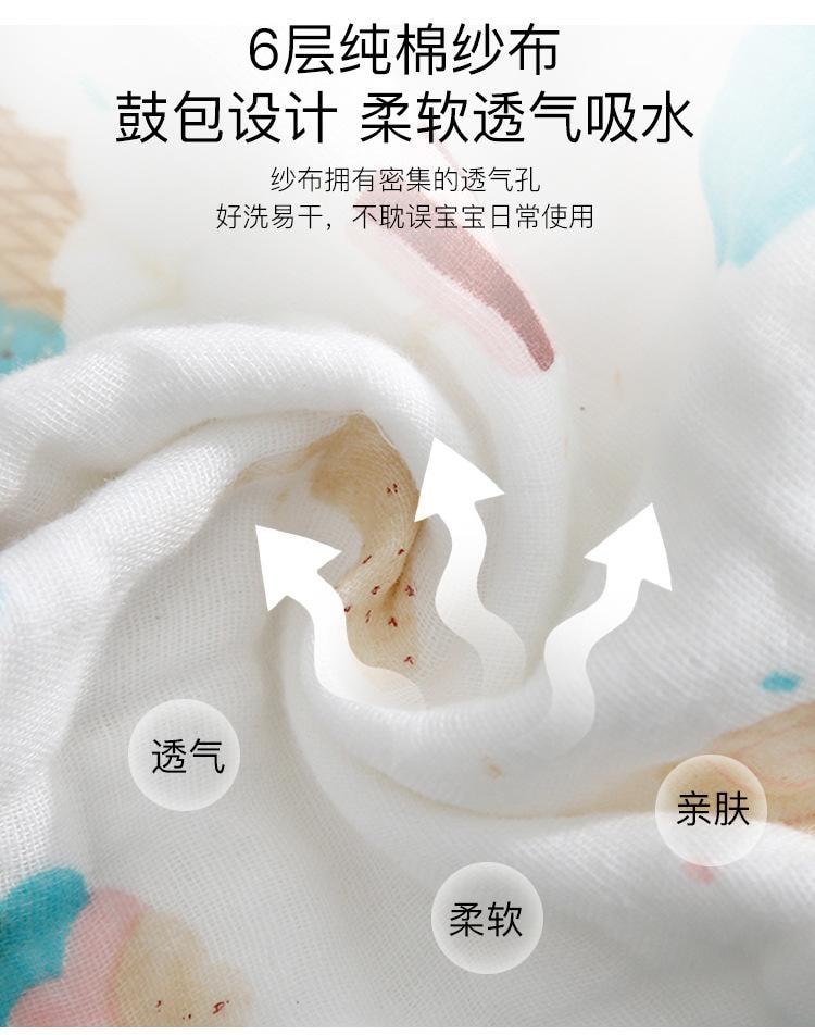 【中國直郵】 小方 寶寶口水巾 新生嬰兒毛巾純棉超柔軟洗澡洗臉毛巾5條裝25cm*25cm(花色隨機)