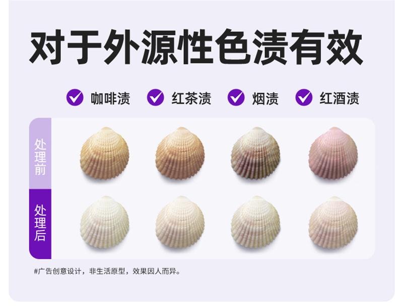 【中國直郵】 BOP Oral Care 抗菌勝肽美白牙膏 清新口氣亮白牙齒黃清潔去漬色修含氟成人 120g