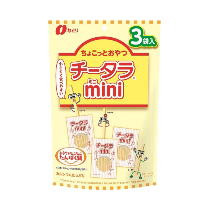 【日本直邮】 日本 NATORI 奶酪鱿鱼条  Mini随身装  3袋装