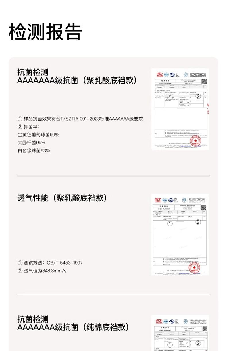 中國 ubras 莫代爾高叉抗菌襠女士中腰三角褲(三條裝) 黑色+椰青灰色+燕麥奶色 L