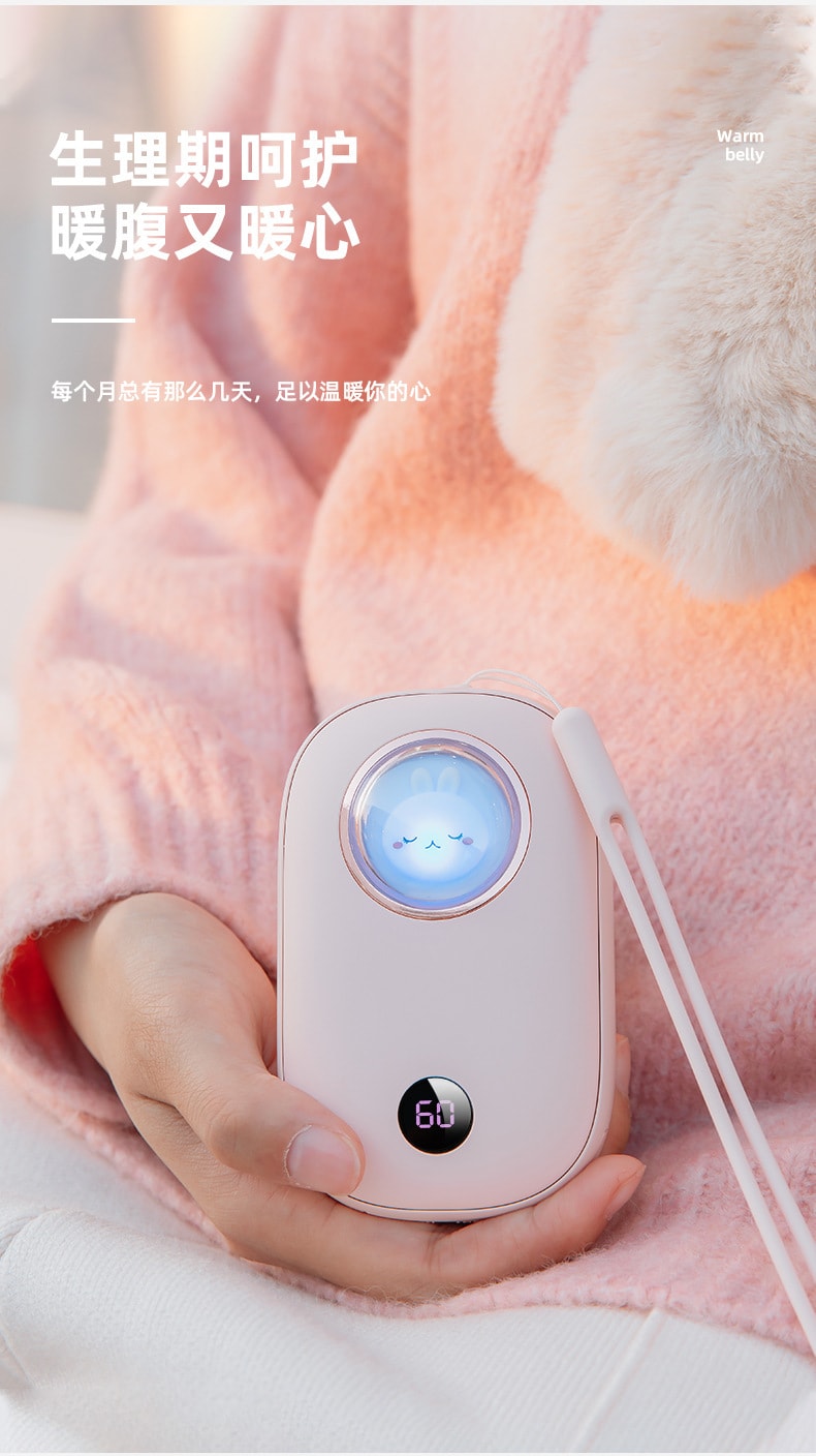 【中國直郵】奶油貓 暖手寶USB行動電源二合一可愛便攜式暖寶寶10000mAh隨心所欲 XYD-Y9酪梨綠色款
