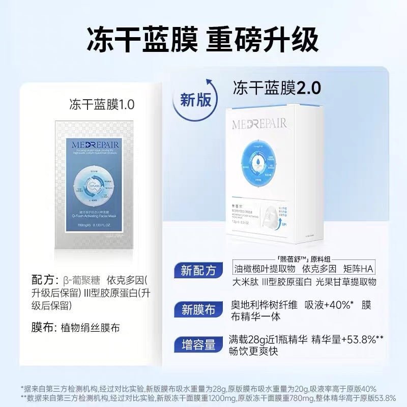 中國 米蓓爾修護固態冷凍乾燥面膜 升級版 (1200MG*5)