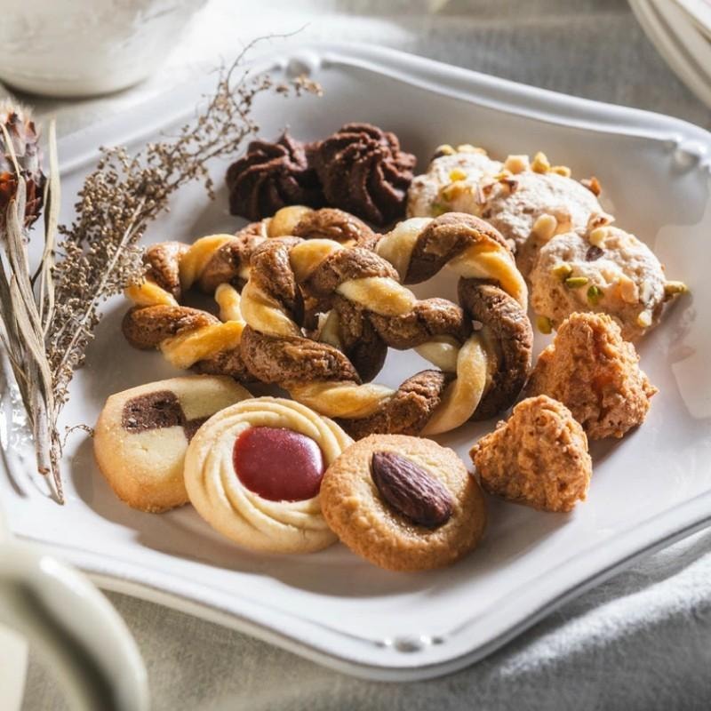 【日本直邮】 日本 JUCHHEIM 人气伴手礼 巧克力曲奇 坚果黄油饼干 7种口味礼盒装 85g