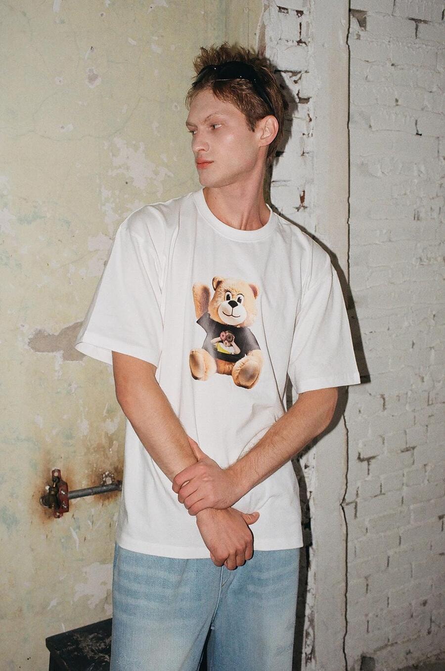 【韓國直郵】 韓國 acmé de la vie ADLV AC BEAR 娃娃臉短袖T卹 黑色 2