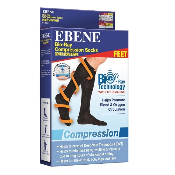 EBENE Bio-Ray Compression Socks S size 1pair