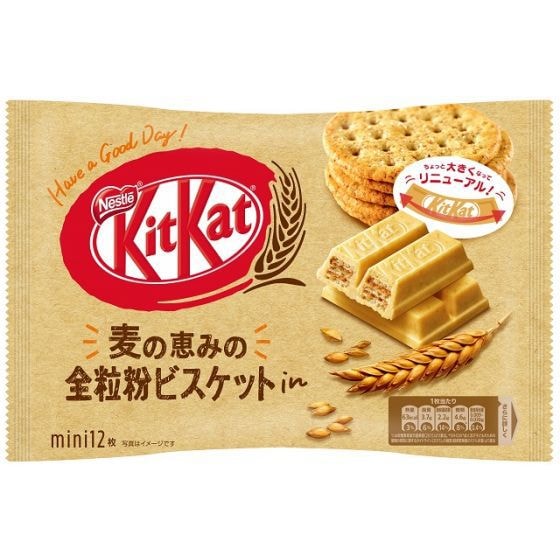 【日本直郵】日本購 KIT KAT限定係列 全燕麥餅乾口味巧克力威化 12枚裝