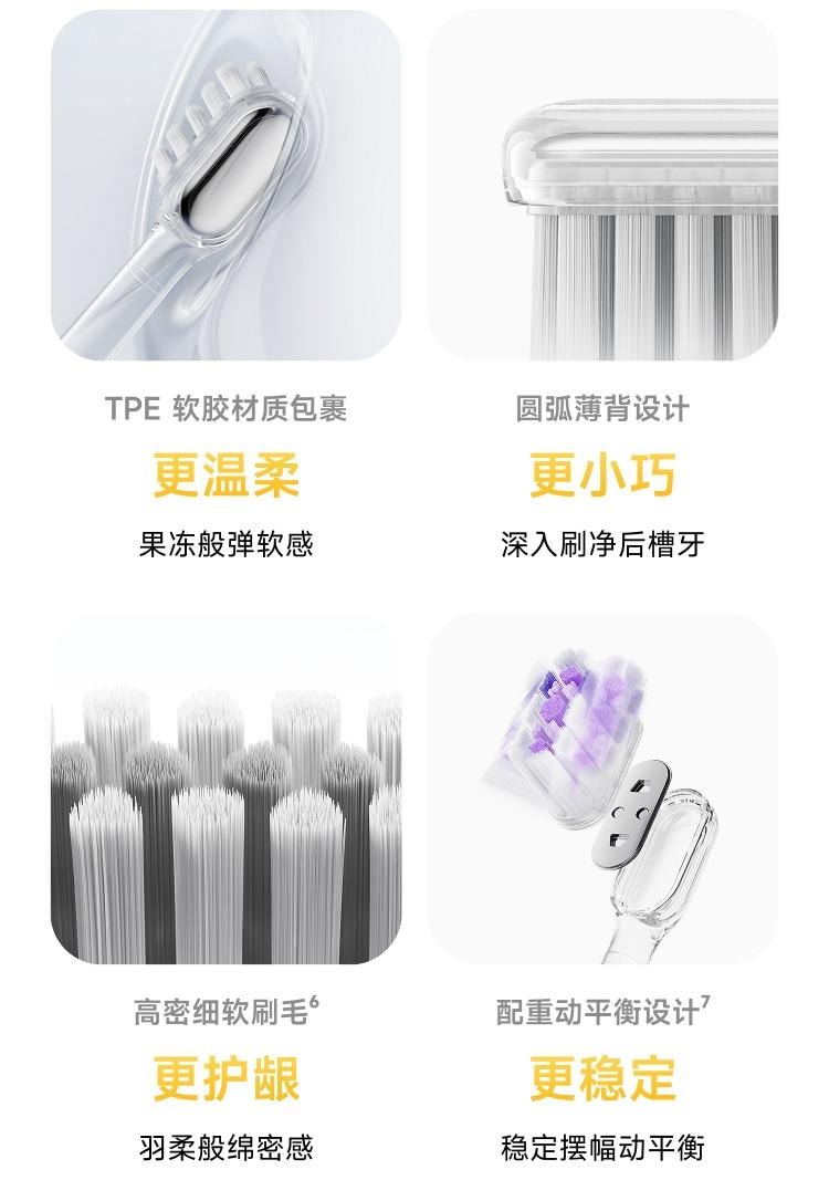 徕芬 Laifen Wave Special 扫振电动牙刷 成人护龈洁齿推荐 情侣礼物优选 【哑光黄】【含2刷头】