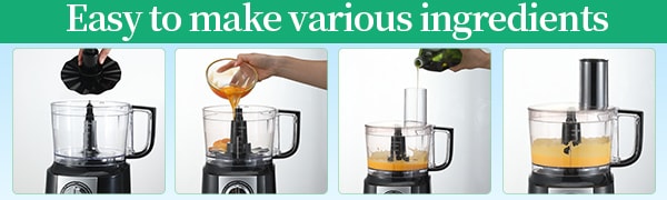 【美国直邮】Tieasy 五合一多功能食物处理器料理机