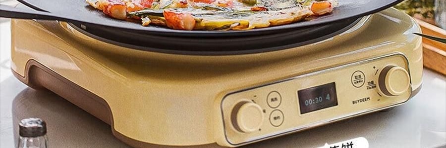 BUYDEEM北鼎 不粘锅 星空黑烤肉锅 导热快易清洗 露营聚餐适用 PL72/A1 32cm 