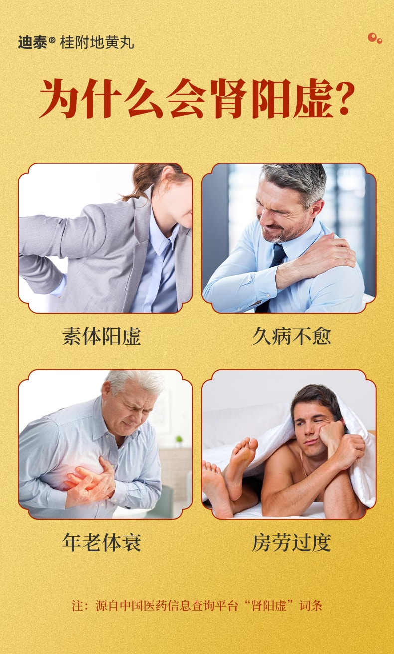 Guifu Dihuang Pill Tonifying Kidney Yang Deficiency Conditioning Chinese Medicine 6g*10 Bags/box