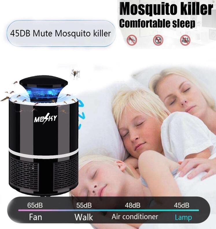 MOSKY [對抗蚊子] L250 USB滅蚊燈家用室內滅蟲驅蚊器防蚊子捕蚊神器嬰兒滅蟲燈(黑色)