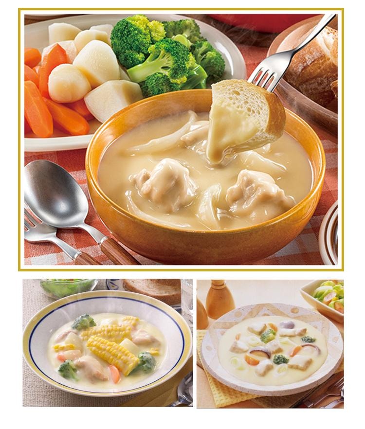 日本 HOUSE 北海道杂烩 炖菜 煨菜 蛤蜊生奶油口味 144g 8人份
