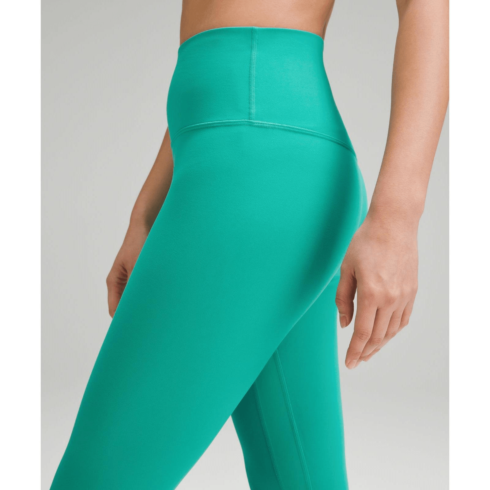 LULULEMON||Align レディース スポーツ ハイウエスト レギンス 24 インチ ヌード ヨガ アジアン フィット||モルディブ グリーン  XL LW5CRDA