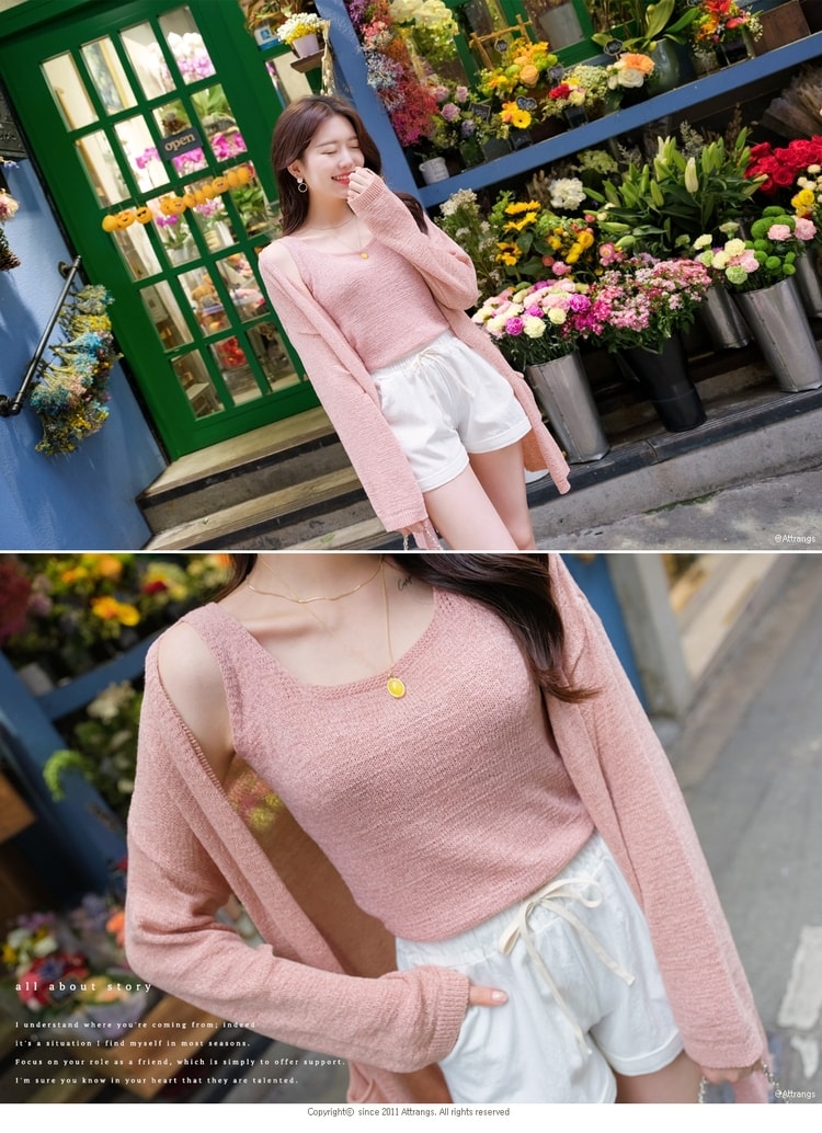 sleeveless shirt Pink free size