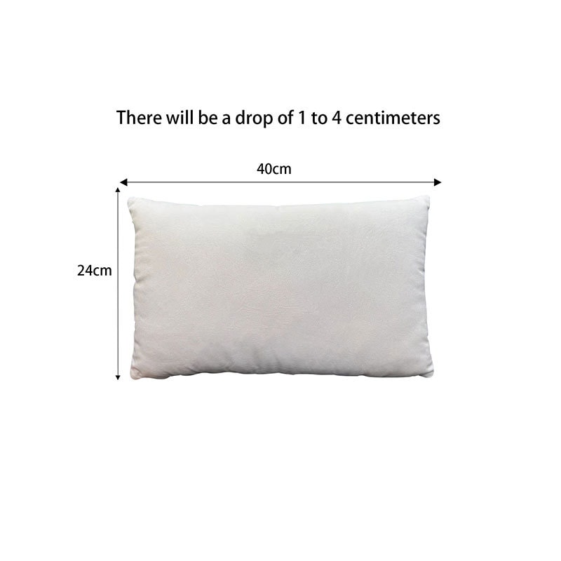 [美国现货]极简白色绒布长方形枕头 (压缩发货)