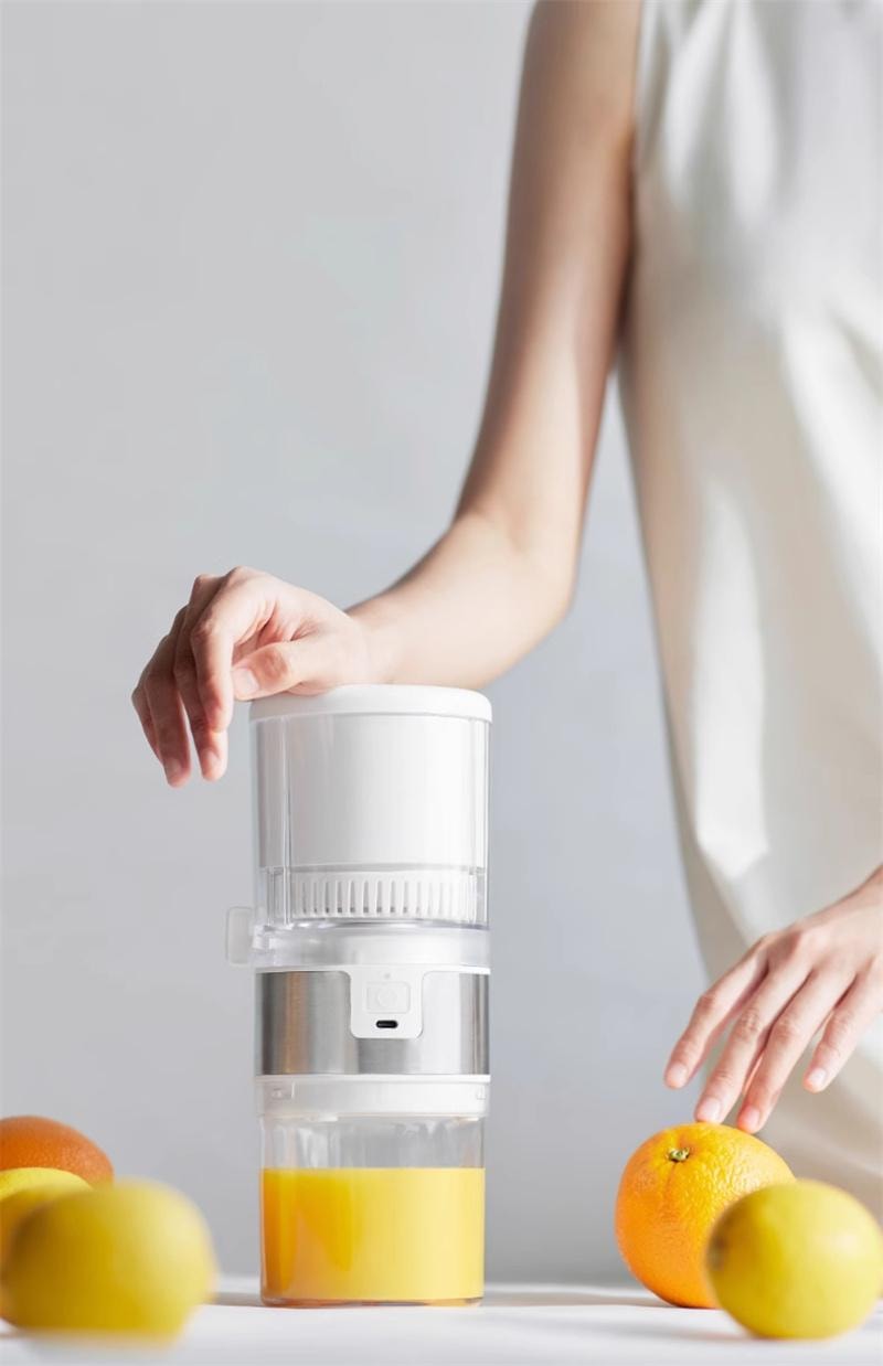 【中国直邮】 OLAYKS 立时榨汁机汁渣分离全自动小型电动无线便携 陶白色 1个装