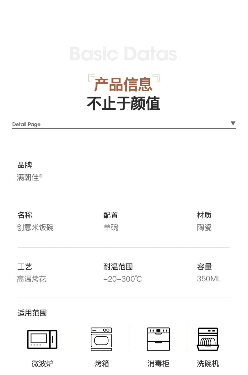 【中國直郵】LINE FRIENDS 陶瓷碗兒童卡通飯碗家用可愛米飯碗創意餐具吃飯湯碗 BININI
