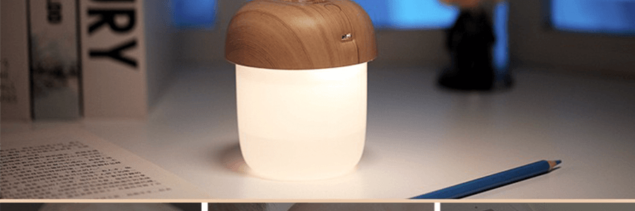 蘑菇造型迷你加濕器 桌上型小夜燈 小型便攜車載家用空氣加濕器 usb充電 H10cmW5cm