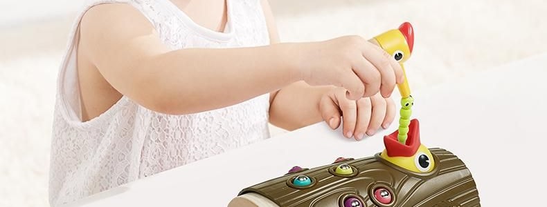 BC BABYCARE 儿童益智玩具 亲子互动游戏道具 啄木鸟捉抓虫子