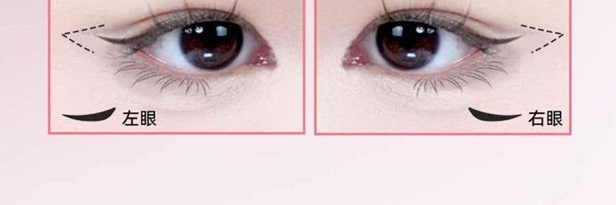 黛莊DEZONE 一體式眼線印章 無需沾墨 一印成型 持久手殘黨懶人對稱眼線筆 #YW01 自然黑狐系款 濃淡妝百搭