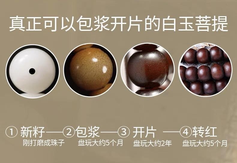 万比邻精选 敦煌多宝菩提 招财猫爪 双圈手串盘玩【招财转运】