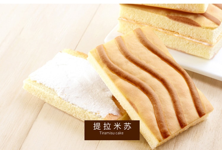 【中國直郵】比比贊 提拉米蘇(摩卡口味)蛋糕類小零食早餐推薦休閒美400g/盒